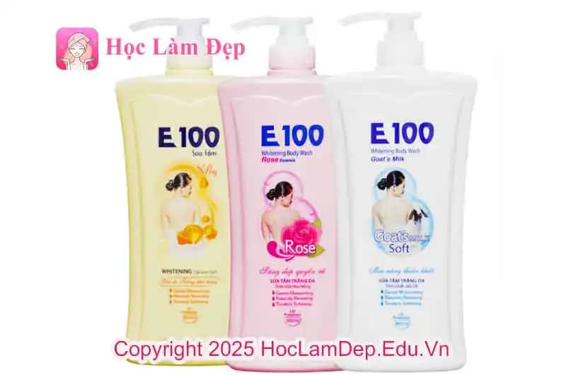Sữa tắm E100 có làm trắng da không